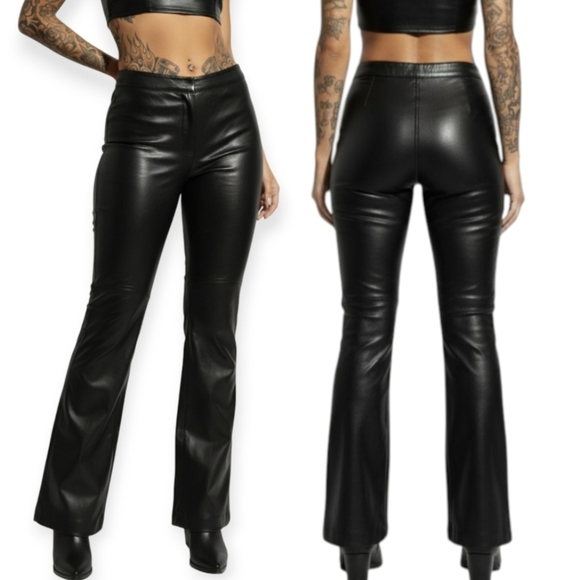 Maxima Pants - Maxima Black Leather Pants